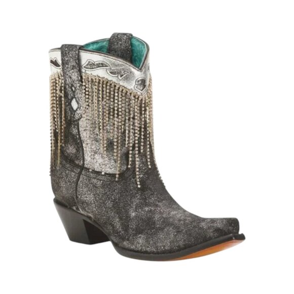 CORRAL BOOTS Made In Mexico Leather Embroidery And Crystals Western Boots